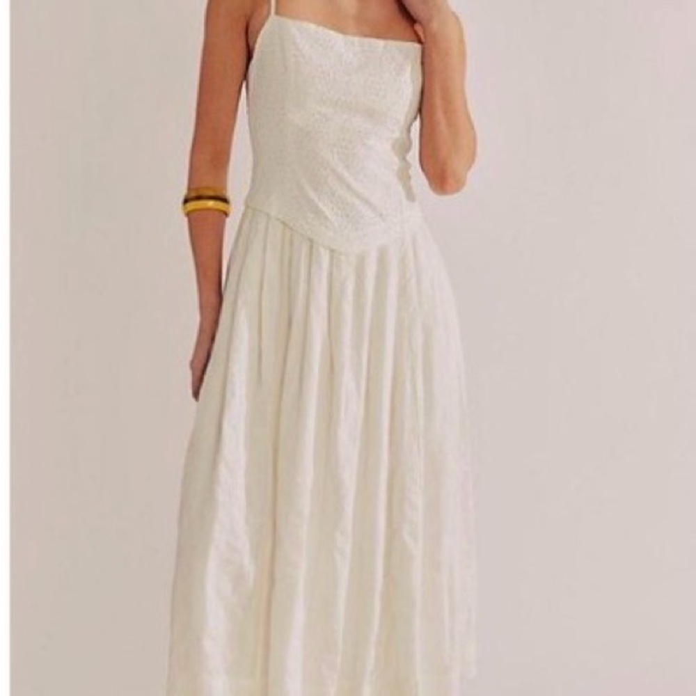 Free People Cream Dress